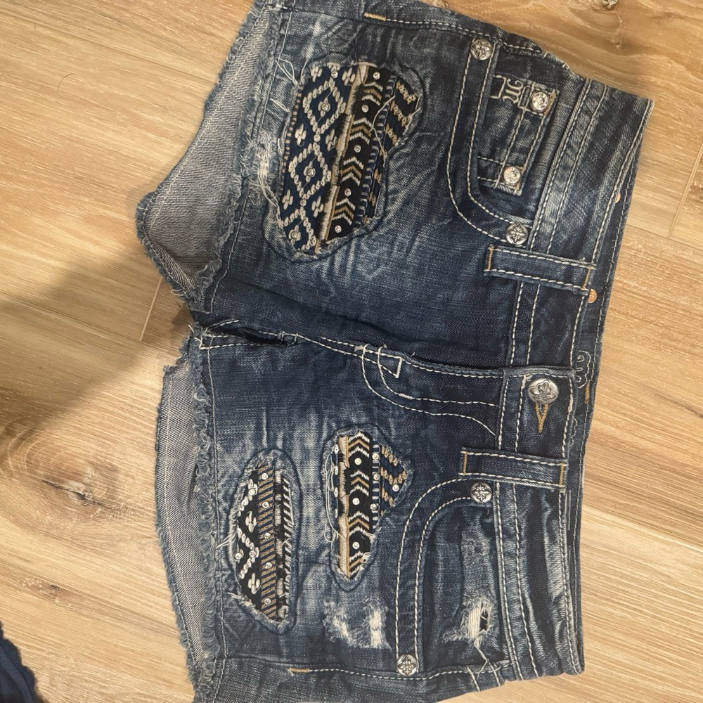 Miss Me Distressed Denim Shorts